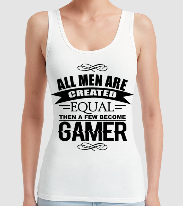 All men are created equal... model alb pe tricou