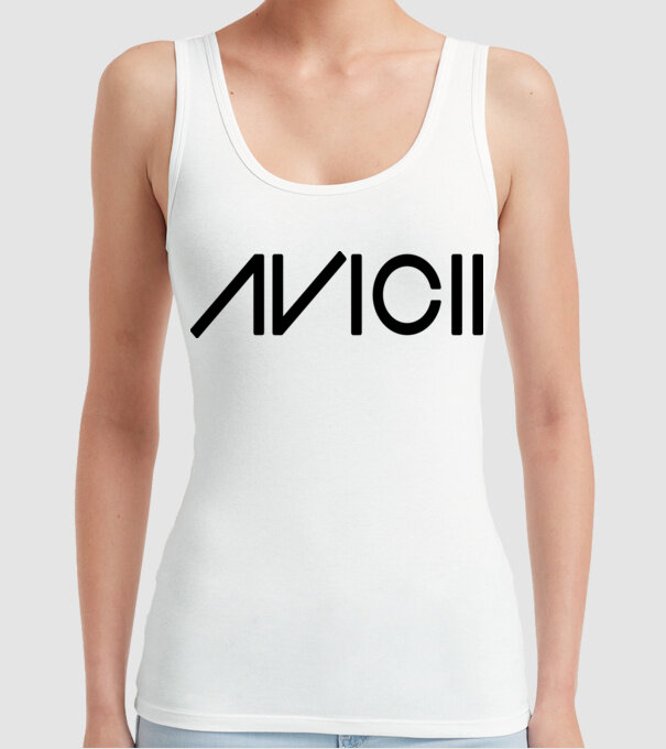 Avicii Logo model alb pe tricou