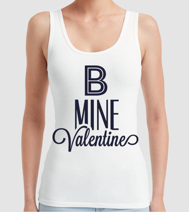 Be my Valentine! model alb pe tricou