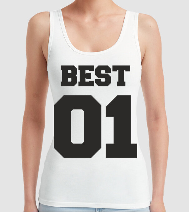 Best 01 model alb pe tricou