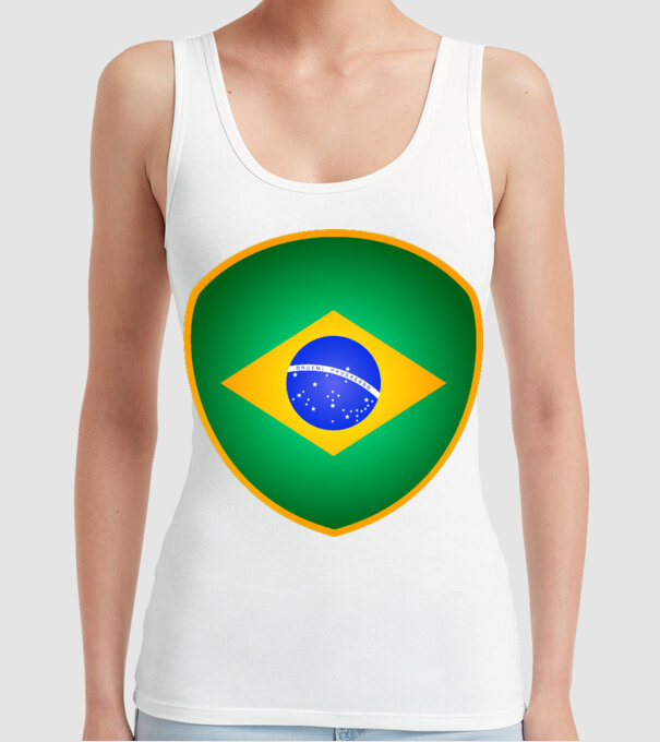 BRA-jabulani-flag model alb pe tricou