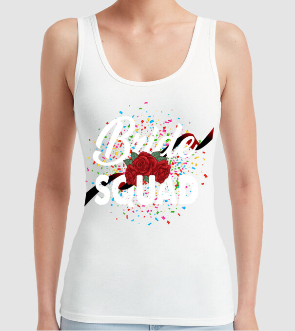 Bride Squad model alb pe tricou