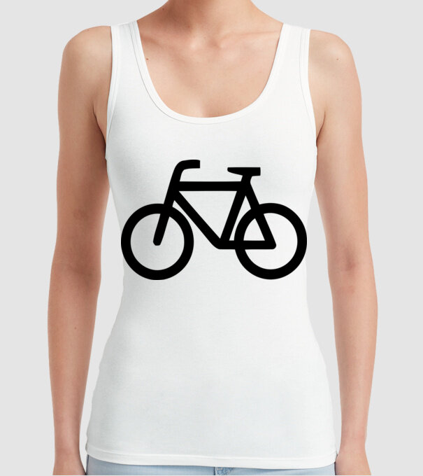 Bicicletă model alb pe tricou