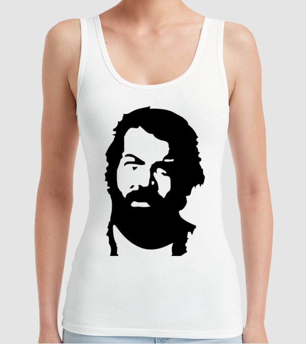 Bud Spencer model alb pe tricou