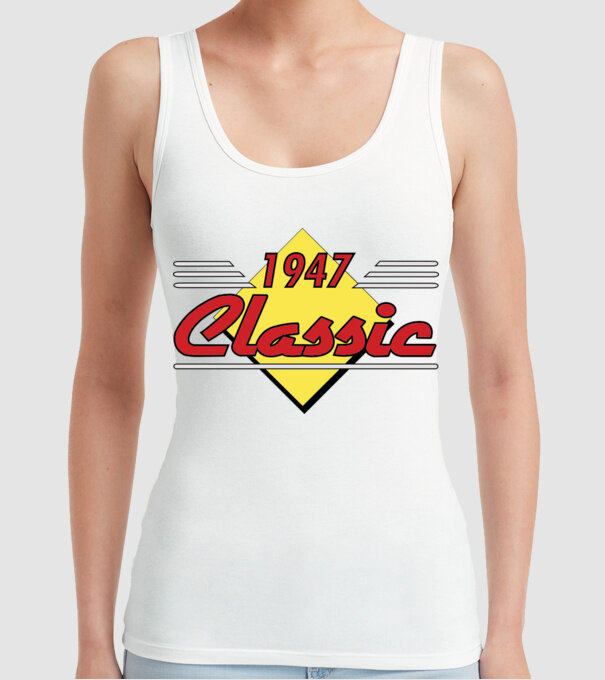 Classic - 1947 model alb pe tricou