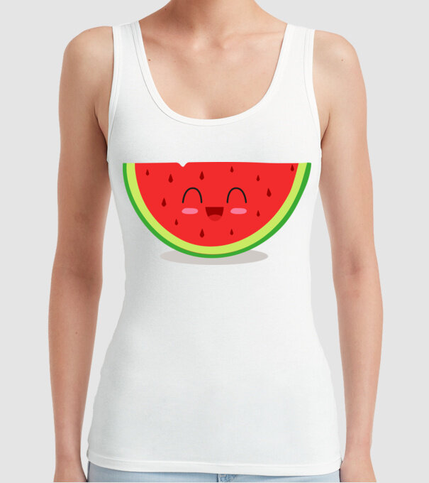 Pepene model alb pe tricou