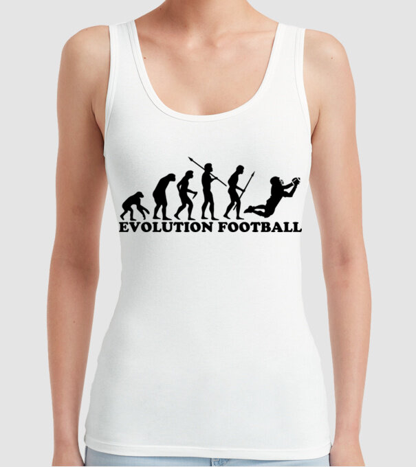 Evolution of football model alb pe tricou