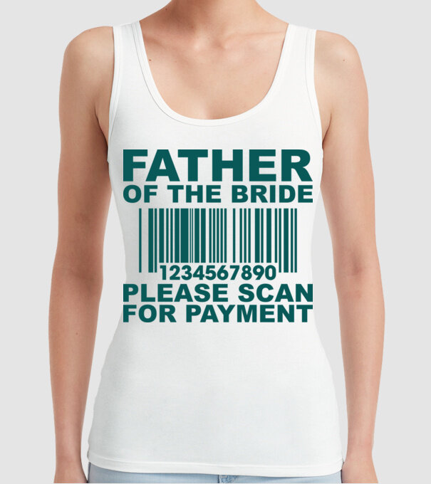 Father of the bride model alb pe tricou