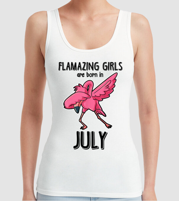 flamazing girls are born in july black model alb pe tricou