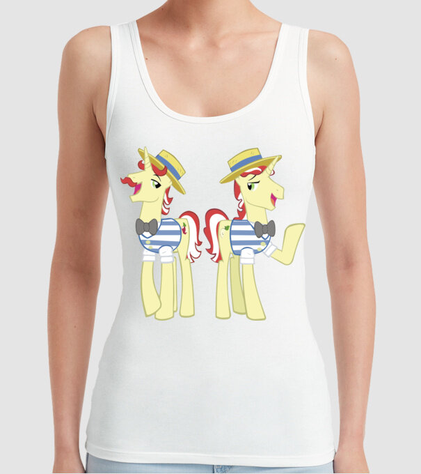 Flim Flam Brothers model alb pe tricou