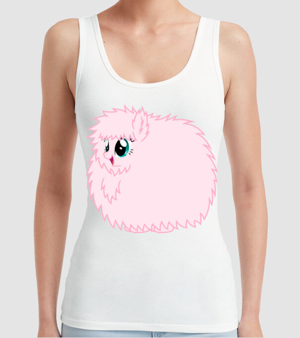 Fluffle Puff model alb pe tricou
