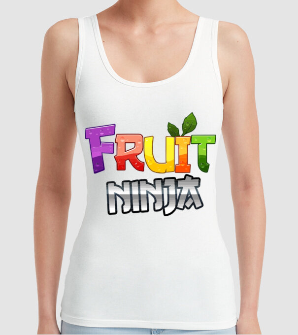 Fruit Ninja model alb pe tricou