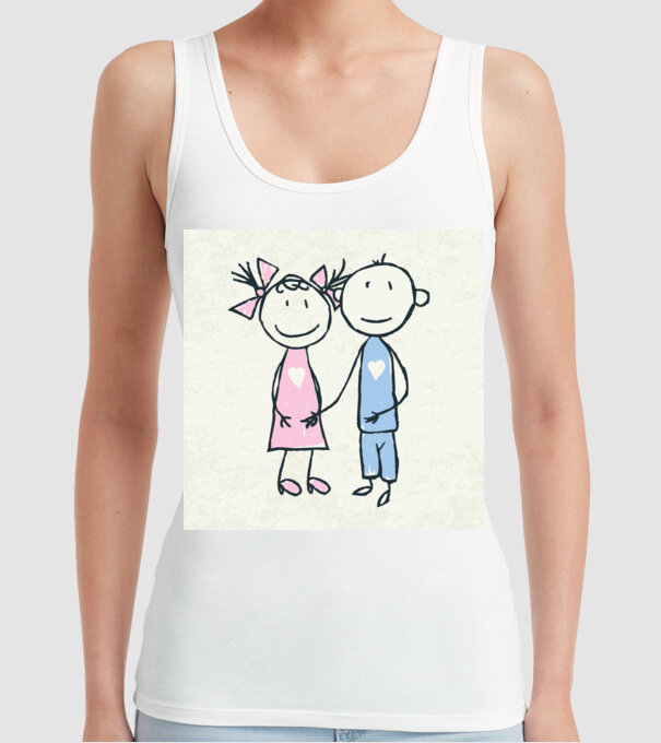 dragoste de copii model alb pe tricou