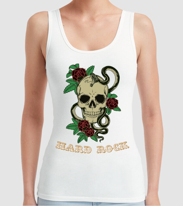 Hard Rock 1 model alb pe tricou