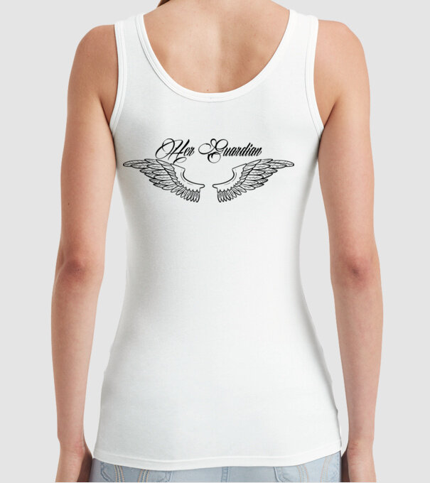 Her Guardian 2 model alb pe tricou
