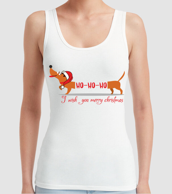 HoHoHo model alb pe tricou