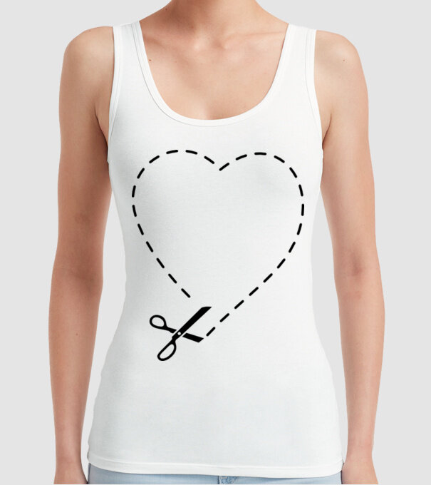 How to cut a Heart model alb pe tricou