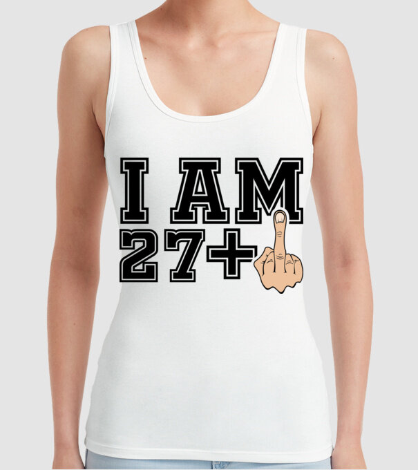 Funny Birthday I am 28 model alb pe tricou