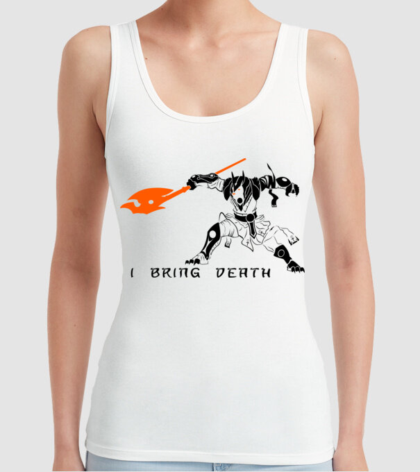 I bring death model alb pe tricou