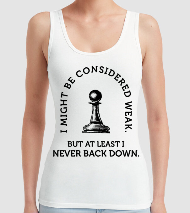 I might be considered weak lght model alb pe tricou