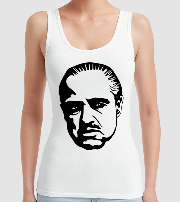 Godfather model alb pe tricou