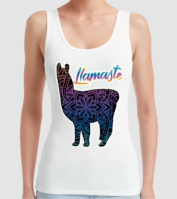 Lamaste color2 model alb pe tricou