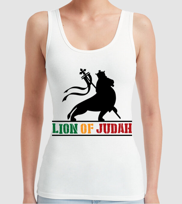 Lion Of Judah model alb pe tricou