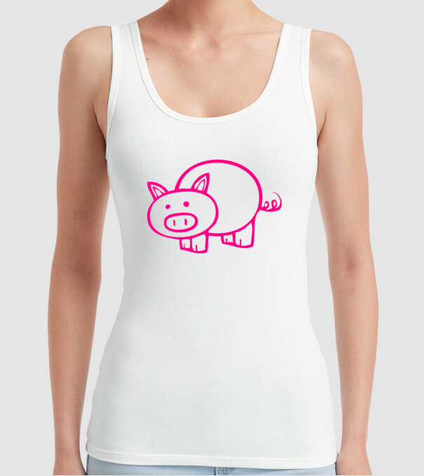 purcel model alb pe tricou