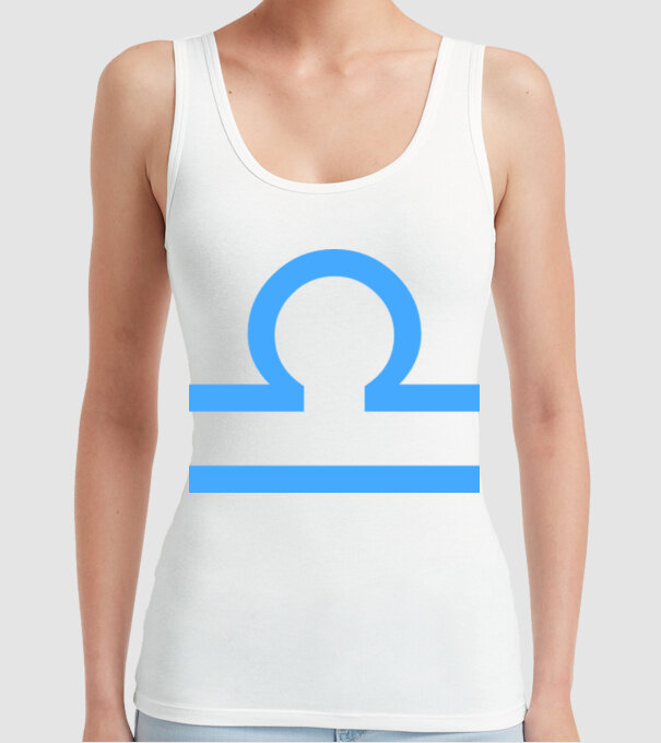 Libra Horoscope model alb pe tricou