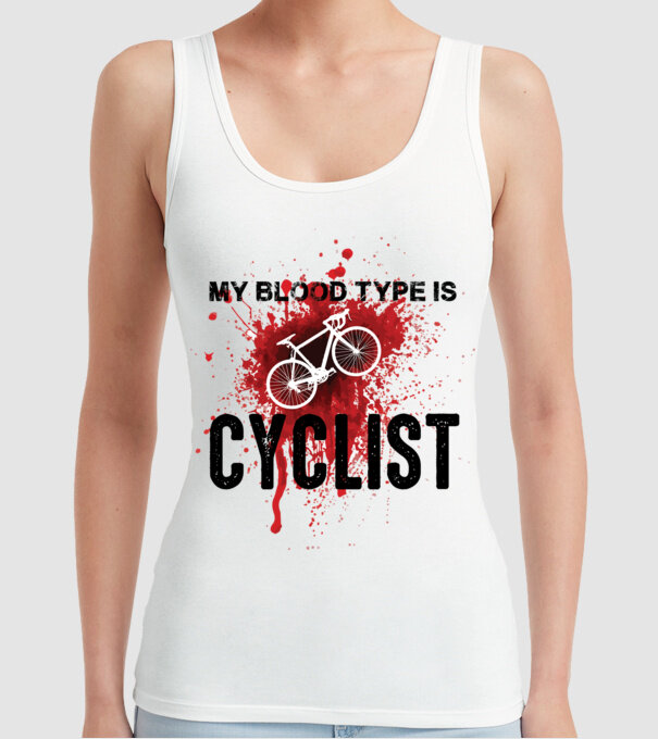 My blood type model alb pe tricou