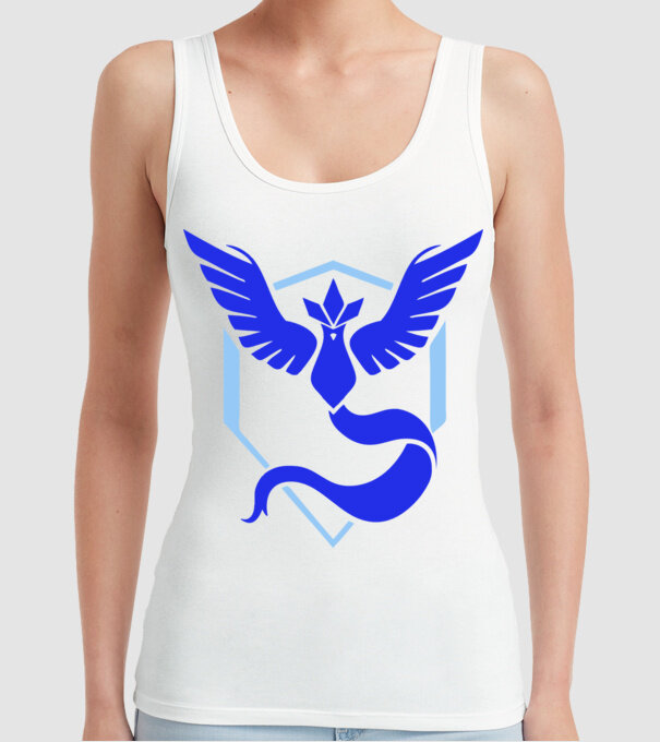 Mystic team logo model alb pe tricou