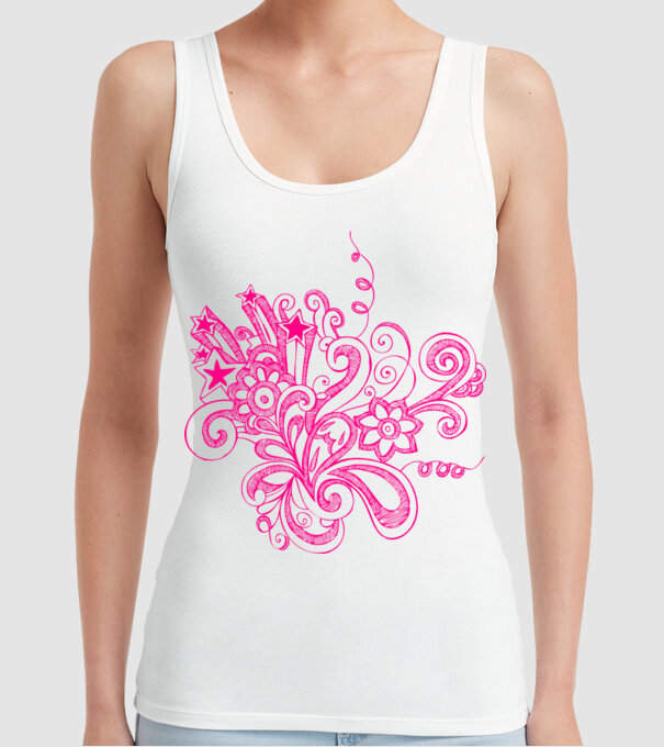 nonfi model alb pe tricou