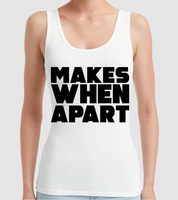 Cuplu Nothing makes sense... model alb pe tricou