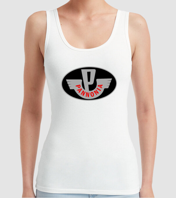Logo Pannonia model alb pe tricou