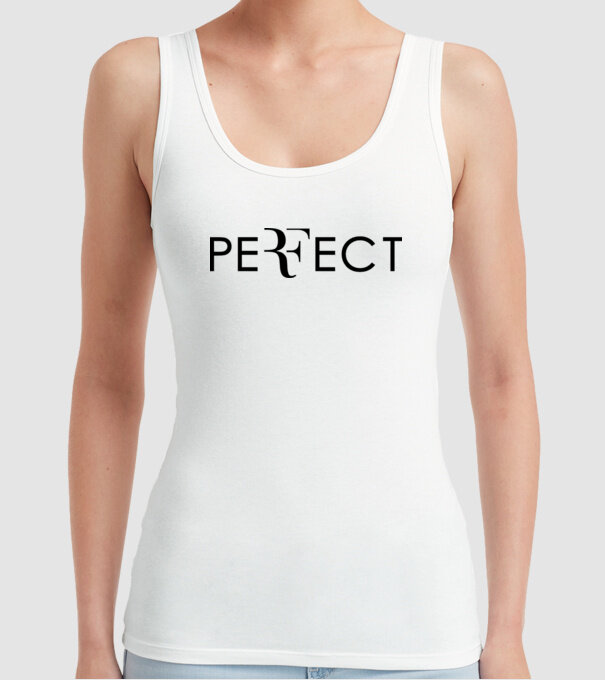Perfect Federer model alb pe tricou