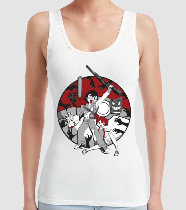 pokemon survive maki model alb pe tricou