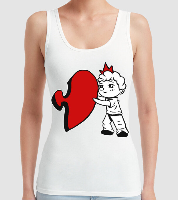 Pereche Puzzle băiat model alb pe tricou