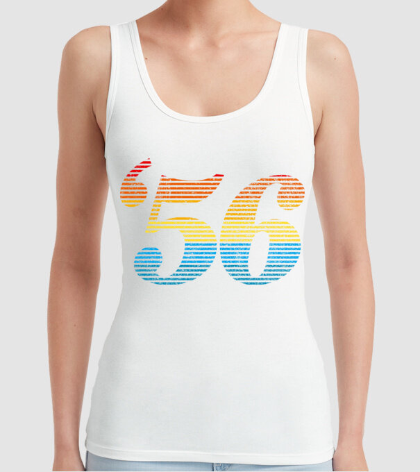 Retro Birthday 1956 model alb pe tricou