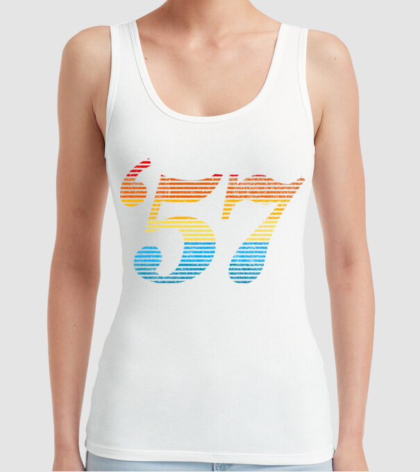Retro Birthday 1957 model alb pe tricou