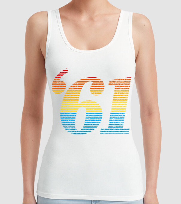 Retro Birthday 1961 model alb pe tricou