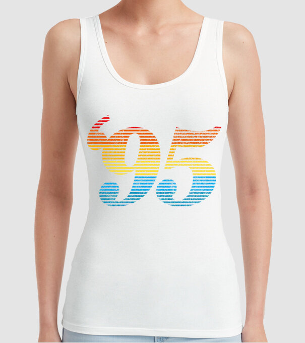Retro Birthday 1995 model alb pe tricou