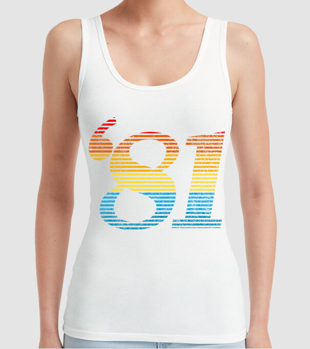 Retro Birthday 1981 model alb pe tricou