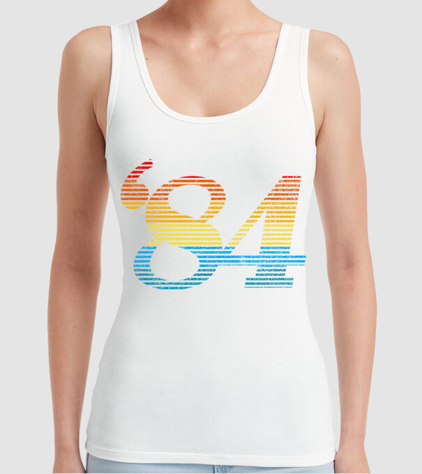 Retro Birthday 1984 model alb pe tricou