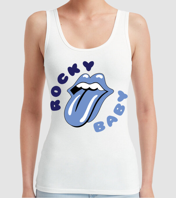Rocky Baby model alb pe tricou