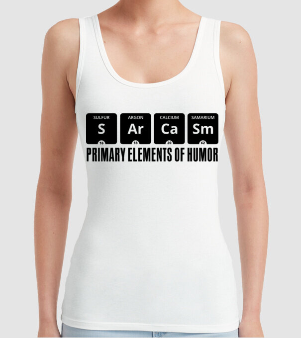 Sarcasm model alb pe tricou