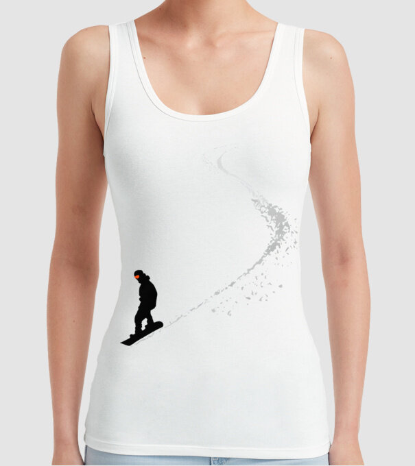 Slope Pantă model alb pe tricou