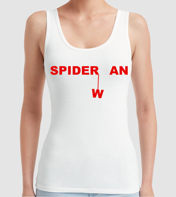 Spider wan model alb pe tricou