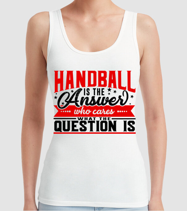 Sport is the answer HANDBALIST model alb pe tricou