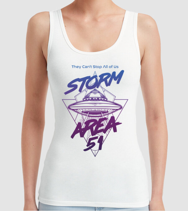 storm area 51 ufo purple model alb pe tricou