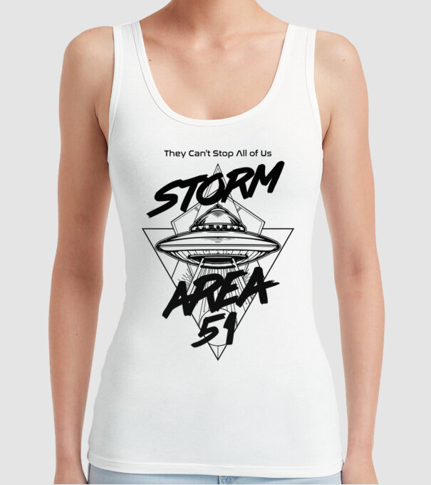 storm area ufo black model alb pe tricou